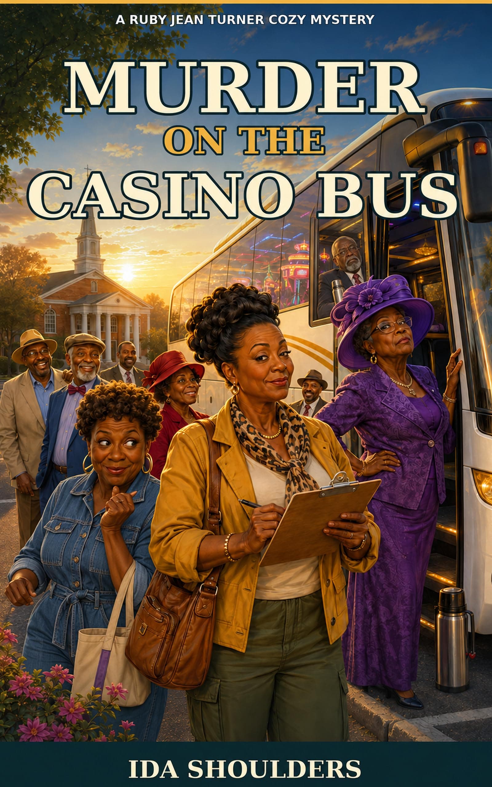 Murder on the Casino Bus (Ruby Jean Turner Mysteries Book 1) by Ida Shoulders — free christian mystery Kindle book