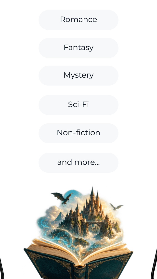 Browse by genre — Romance, Fantasy, Mystery, Sci-Fi and more
