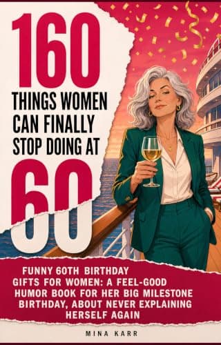 160 Things Women Can Finally Stop Doing at 60: Funny 60th Birthday Gifts for Women: A Feel-Good Humor Book for Her Big Milestone Birthday, About Never Explaining Herself Again